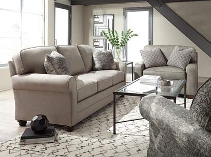 Bentley Sofa and Chair King Hickory
